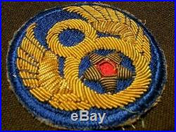 WWII US Army 8th Air Force Gemsco Embroidered Bullion Uniform Jacket Patch Pilot