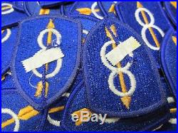 WWII US Army 8th Infantry Division pathfinders LOT OF 291 Patches! FREE SHIP
