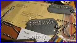 WWII US Army 97th Infantry Division Dog Tags Uniform Patch Medal Ribbons CIB Pin