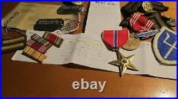 WWII US Army 97th Infantry Division Dog Tags Uniform Patch Medal Ribbons CIB Pin