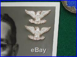 WWII US Army 9th Infantry Division Colonel BSM SS Ribbon Photo Patch Lot Group