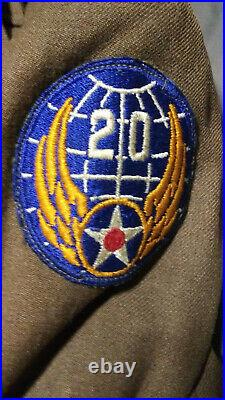 WWII US Army Air Corp 20th & 7th AF Jacket With Patches, MEDALS, RIBBONS +EXTRAS