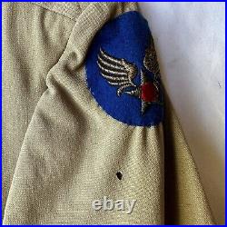 WWII US Army Air Corp Named Pilot Uniform Group 3 Sterling Wings Bullion Patches