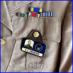 WWII US Army Air Corps 8th AAC Div Named Pilot Patched Uniform Set