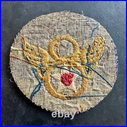 WWII US Army Air Corps 8th Div Theatre Made Felt Patch Original