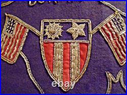WWII US Army Air Corps Hump Pilot Souvenir Pillow Cover from Burma C-1