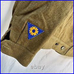 WWII US Army Air Corps Ike Uniform Jacket Felt AAC Patch