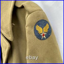 WWII US Army Air Corps Jeep Coat Mackinaw Wool Peacoat Felt Patch