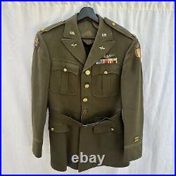 WWII US Army Air Corps Named Officer Uniform Bullion 10th AAC CBI Patches