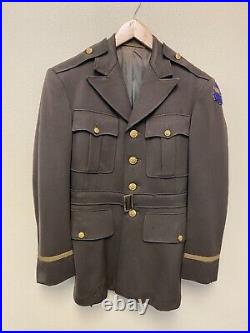 WWII US Army Air Corps Officer Jacket with Bullion Embroidered patch VERY RARE