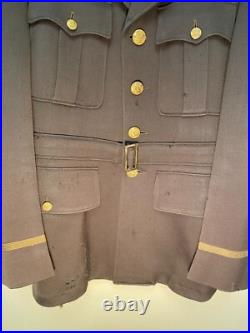 WWII US Army Air Corps Officer Jacket with Bullion Embroidered patch VERY RARE