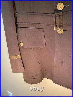 WWII US Army Air Corps Officer Jacket with Bullion Embroidered patch VERY RARE