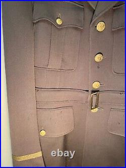 WWII US Army Air Corps Officer Jacket with Bullion Embroidered patch VERY RARE