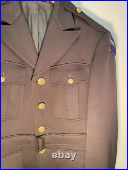 WWII US Army Air Corps Officer Jacket with Bullion Embroidered patch VERY RARE