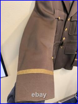 WWII US Army Air Corps Officer Jacket with Bullion Embroidered patch VERY RARE