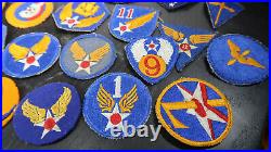 WWII US Army Air Corps Patch Lot 14th 20th 8th and Others