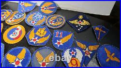 WWII US Army Air Corps Patch Lot 14th 20th 8th and Others