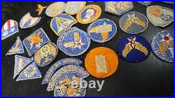 WWII US Army Air Corps Patch Lot 14th 20th 8th and Others