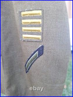 WWII US Army Air Corps Sergeant Uniform CBI Patched Pacific