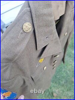 WWII US Army Air Corps Sergeant Uniform CBI Patched Pacific