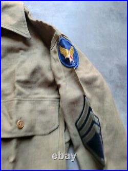 WWII US Army Air Corps Uniform Shirt with shoulder patch bomb patch