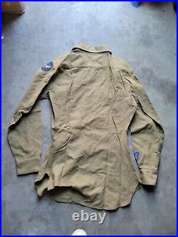 WWII US Army Air Corps Uniform Shirt with shoulder patch bomb patch