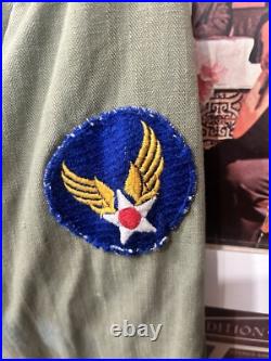 WWII US Army Air Force 1st Pattern HBT Jacket Patches 1940s