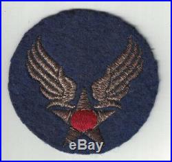WWII US Army Air Force Bullion on Felt Original SSI Patch Gauze Back
