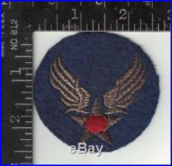 WWII US Army Air Force Bullion on Felt Original SSI Patch Gauze Back