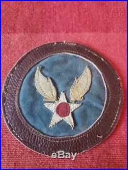 WWII US Army Air Force Leather Theater Made Patch