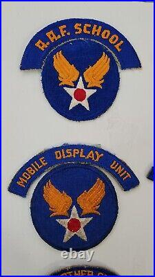 WWII US Army Air Force Patches Tabs WWII complete group