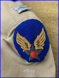 WWII US Army Air Forces officers dress coats & shirt Pacific Theatre made patch