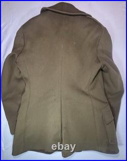WWII US Army Brooks Mackinaw Coat 24th Infantry Division Patch Wool Jacket