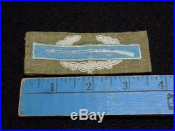 WWII US Army CIB Combat Infantry Badge Woven Patch Theater Made