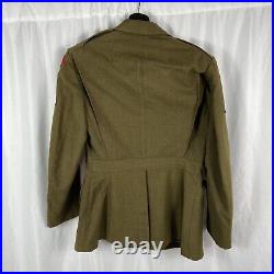 WWII US Army Class A Uniform Patched 2nd Army Dated 1941