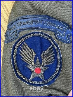 WWII US Army Coat Theater Made Iceland Base Command Air Transport Command Patch