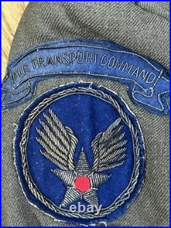 WWII US Army Coat Theater Made Iceland Base Command Air Transport Command Patch