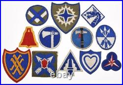WWII US Army Corps Shoulder Sleeve Insignia Lot