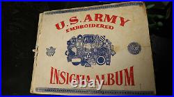 WWII US Army Embroided Insignia Album Patches Paratrooper 1st SSF