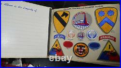 WWII US Army Embroided Insignia Album Patches Paratrooper 1st SSF