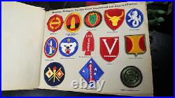 WWII US Army Embroided Insignia Album Patches Paratrooper 1st SSF