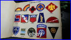 WWII US Army Embroided Insignia Album Patches Paratrooper 1st SSF