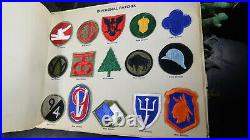 WWII US Army Embroided Insignia Album Patches Paratrooper 1st SSF