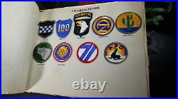 WWII US Army Embroided Insignia Album Patches Paratrooper 1st SSF