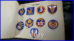 WWII US Army Embroided Insignia Album Patches Paratrooper 1st SSF