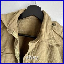 WWII US Army Flannel Shirt Patched 6th Armor Div