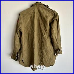 WWII US Army Flannel Shirt Patched 6th Armor Div