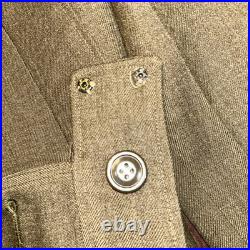 WWII US Army Forces Cut Down Ike Jacket 7th Army Enlisted Class A Patch True Vtg