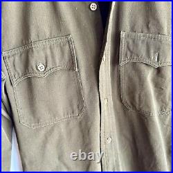 WWII US Army Forward Officer Shirt Patched Middle East Command