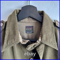 WWII US Army Forward Officer Shirt Patched Middle East Command